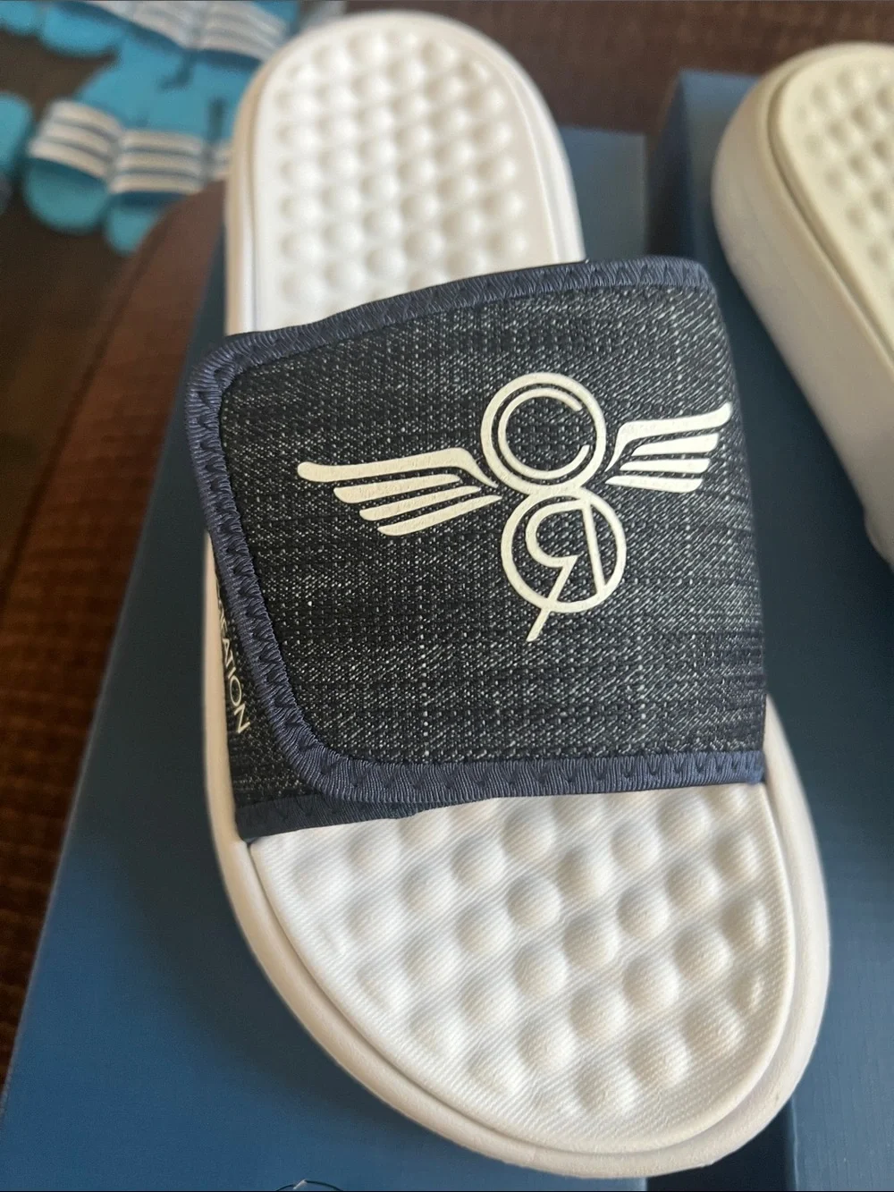 Creative Recreation Denim/White Varese Slide Sandals
